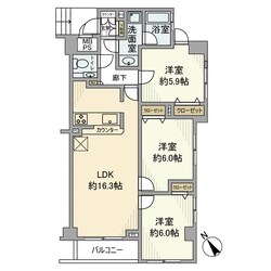 エクセルシオール馬事公苑の物件間取画像